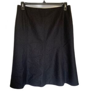Akris Punto Black A Line Skirt 100% Wool size 10 Classic Business Casual